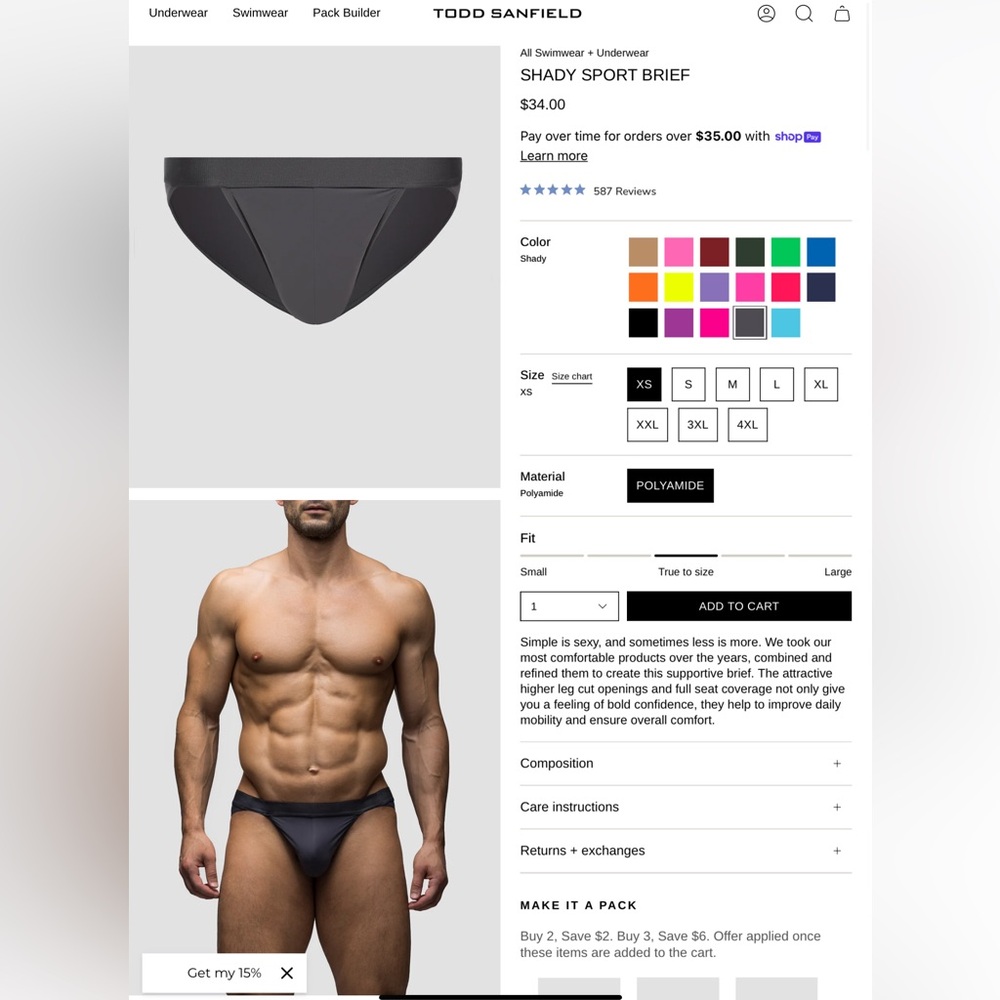Todd Sanfield, Shady, Sport Brief